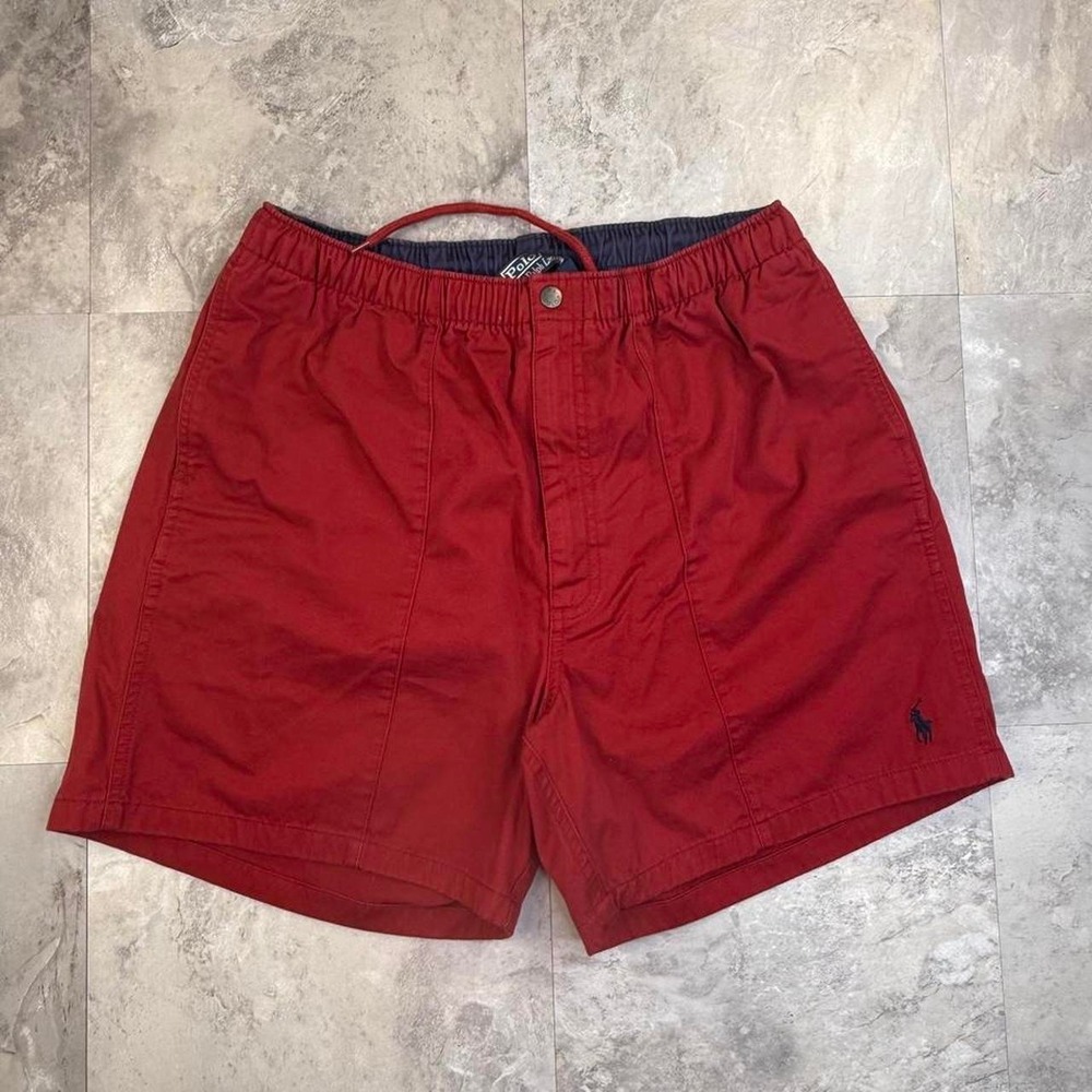Vintage red Polo Ralph Lauren active hiking shorts medium